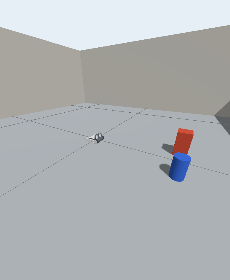 Saved Gazebo scene with the Doly robot model in a simulated environment